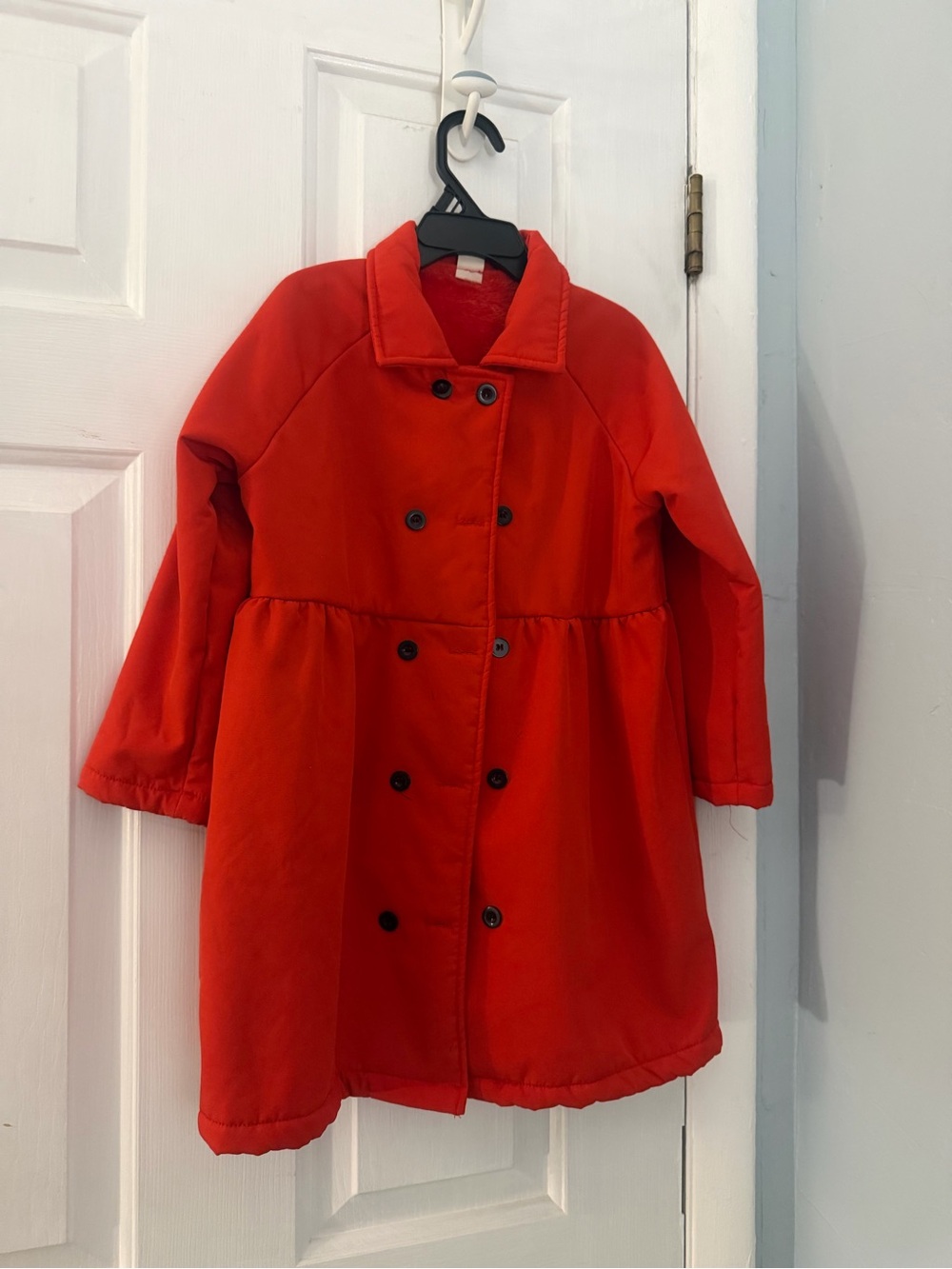 Red Kids Double-Breasted Coat - Brand Unspecified